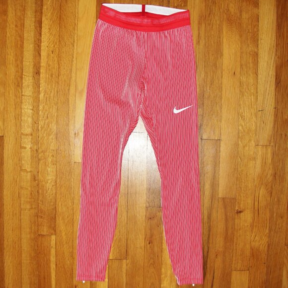 Nike Pro Elite Olympic Track Racing Tights Womens XS Red Made in USA - Picture 2 of 7